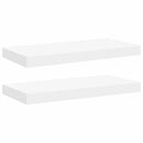 vidaXL 2 db fehér MDF lebegő fali polc 50 x 23,5 x 3,8 cm