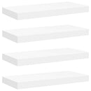 vidaXL 4 db fehér MDF fali polc 50 x 23,5 x 3,8 cm