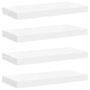 vidaXL 4 db fehér MDF fali polc 50 x 23,5 x 3,8 cm