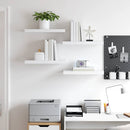 vidaXL 4 db fehér MDF fali polc 50 x 23,5 x 3,8 cm
