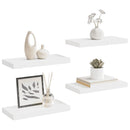 vidaXL 4 db fehér MDF fali polc 50 x 23,5 x 3,8 cm