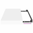 vidaXL 4 db fehér MDF fali polc 50 x 23,5 x 3,8 cm
