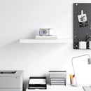 vidaXL fehér MDF lebegő fali polc 60 x 23,5 x 3,8 cm