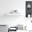 vidaXL fehér MDF lebegő fali polc 60 x 23,5 x 3,8 cm