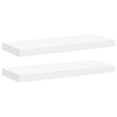 vidaXL 2 db fehér MDF fali polc 60 x 23,5 x 3,8 cm