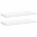 vidaXL 2 db fehér MDF fali polc 60 x 23,5 x 3,8 cm