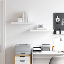 vidaXL 2 db fehér MDF fali polc 60 x 23,5 x 3,8 cm