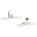 vidaXL 2 db fehér MDF fali polc 60 x 23,5 x 3,8 cm
