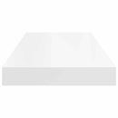 vidaXL 2 db fehér MDF fali polc 60 x 23,5 x 3,8 cm