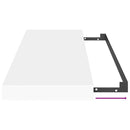 vidaXL 2 db fehér MDF fali polc 60 x 23,5 x 3,8 cm