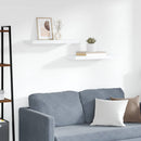 vidaXL 2 db fehér MDF fali polc 60 x 23,5 x 3,8 cm