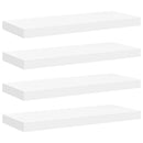 vidaXL 4 db fehér MDF lebegő fali polc 60 x 23,5 x 3,8 cm