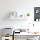 vidaXL fehér MDF lebegő fali polc 80 x 23,5 x 3,8 cm