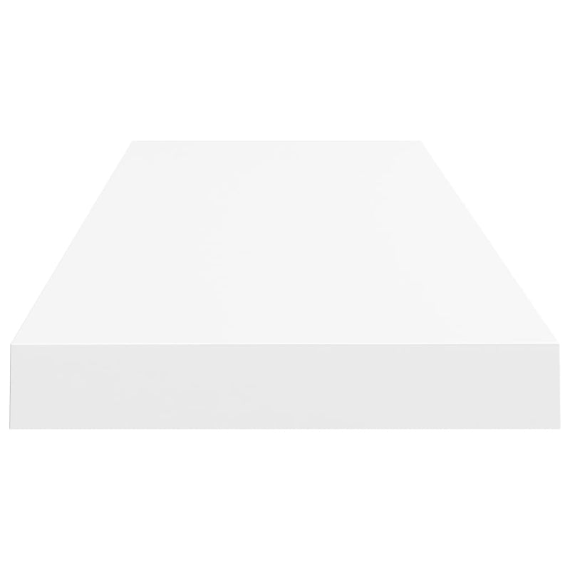 vidaXL 2 db fehér MDF lebegő fali polc 80 x 23,5 x 3,8 cm