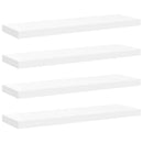 vidaXL 4 db fehér MDF lebegő fali polc 80 x 23,5 x 3,8 cm