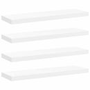 vidaXL 4 db fehér MDF lebegő fali polc 80 x 23,5 x 3,8 cm