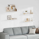vidaXL 4 db fehér MDF lebegő fali polc 80 x 23,5 x 3,8 cm