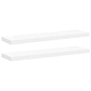 vidaXL 2 db fehér MDF lebegő fali polc 90 x 23,5 x 3,8 cm