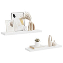 vidaXL 2 db fehér MDF lebegő fali polc 90 x 23,5 x 3,8 cm