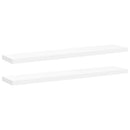 vidaXL 2 db fehér MDF lebegő fali polc 120 x 23,5 x 3,8 cm
