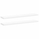 vidaXL 2 db fehér MDF lebegő fali polc 120 x 23,5 x 3,8 cm
