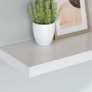 vidaXL 2 db fehér MDF lebegő fali polc 120 x 23,5 x 3,8 cm