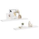 vidaXL 2 db fehér MDF lebegő fali polc 120 x 23,5 x 3,8 cm