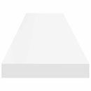 vidaXL 2 db fehér MDF lebegő fali polc 120 x 23,5 x 3,8 cm