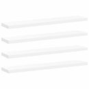 vidaXL 4 db fehér MDF lebegő fali polc 120 x 23,5 x 3,8 cm