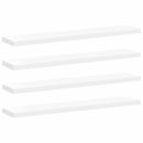 vidaXL 4 db fehér MDF lebegő fali polc 120 x 23,5 x 3,8 cm