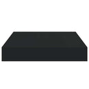 vidaXL fekete MDF lebegő fali polc 23 x 23,5 x 3,8 cm