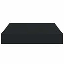 vidaXL fekete MDF lebegő fali polc 23 x 23,5 x 3,8 cm