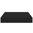 vidaXL fekete MDF lebegő fali polc 23 x 23,5 x 3,8 cm