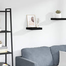 vidaXL fekete MDF lebegő fali polc 23 x 23,5 x 3,8 cm