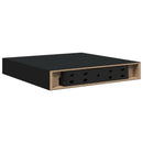vidaXL fekete MDF lebegő fali polc 23 x 23,5 x 3,8 cm