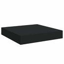 vidaXL 2 db fekete MDF lebegő fali polc 23 x 23,5 x 3,8 cm