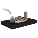 vidaXL fekete MDF lebegő fali polc 40 x 23 x 3,8 cm