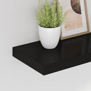 vidaXL fekete MDF lebegő fali polc 40 x 23 x 3,8 cm