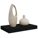 vidaXL fekete MDF lebegő fali polc 40 x 23,5 x 3,8 cm