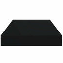 vidaXL fekete MDF lebegő fali polc 40 x 23,5 x 3,8 cm