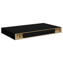 vidaXL fekete MDF lebegő fali polc 40 x 23 x 3,8 cm