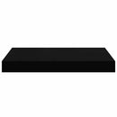 vidaXL 2 db fekete MDF lebegő fali polc 40 x 23 x 3,8 cm