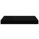 vidaXL 4 db fekete MDF lebegő fali polc 40 x 23,5 x 3,8 cm