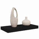 vidaXL fekete MDF lebegő fali polc 50 x 23,5 x 3,8 cm