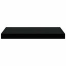 vidaXL 4 db fekete MDF lebegő fali polc 50 x 23,5 x 3,8 cm
