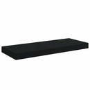 vidaXL 2 db fekete MDF lebegő fali polc 60 x 23,5 x 3,8 cm