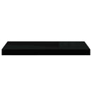 vidaXL 2 db fekete MDF lebegő fali polc 60 x 23,5 x 3,8 cm