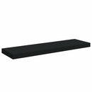 vidaXL 2 db fekete MDF lebegő fali polc 80 x 23,5 x 3,8 cm