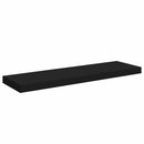 vidaXL 4 db fekete MDF lebegő fali polc 80 x 23,5 x 3,8 cm