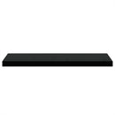 vidaXL 4 db fekete MDF lebegő fali polc 80 x 23,5 x 3,8 cm